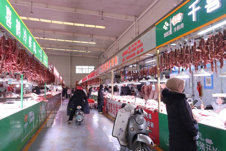石家庄农副产品市场行业年货购物节火热开市 纪实镜头下的食品销售盛宴
